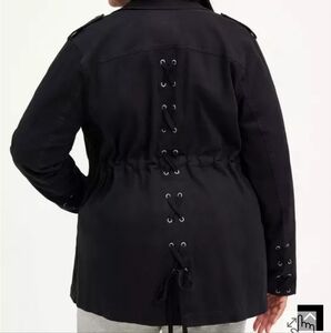Torrid Lace-up Twill Anorak Jacket